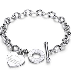 Proverbs 4:23 Silver Bracelet