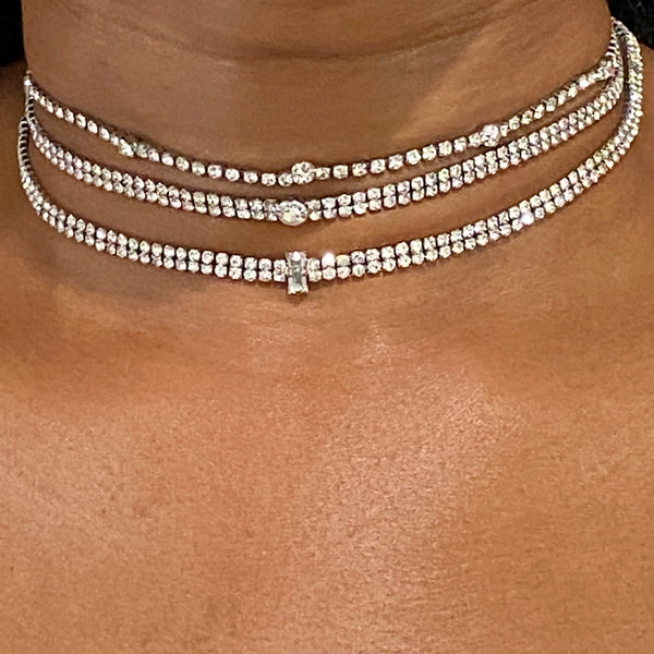 3 Choker Diamond Necklace